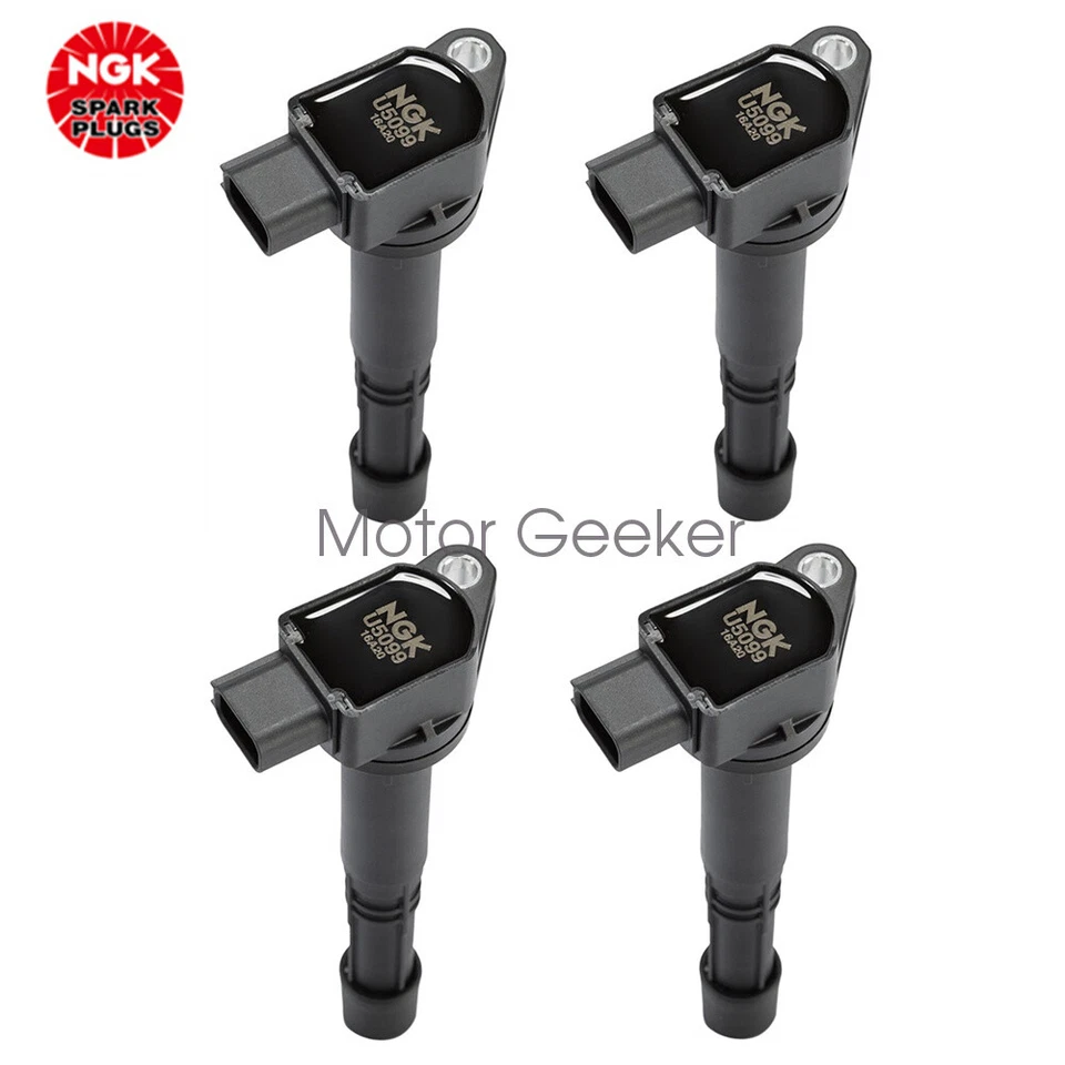 4Pcs OEM 30520RAA007 NGK Ignition Coil For Honda CR-V 2002-2006 Civic 2006-2011 Foto 2 de 4