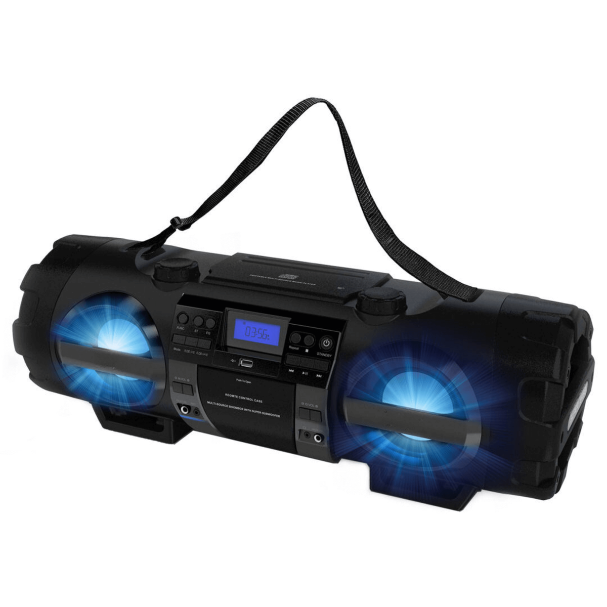 Emerson Portable Bluetooth Cd Player W Fm Radio, Speaker And Programmable Memory