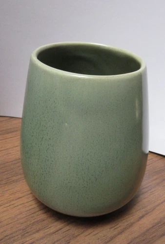 Vintage Matte Green Pottery Vase Arts & Crafts Mission Style