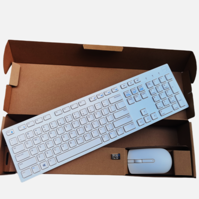 US layout white wireless keyboard and mouse set for Dell KM636 | eBay