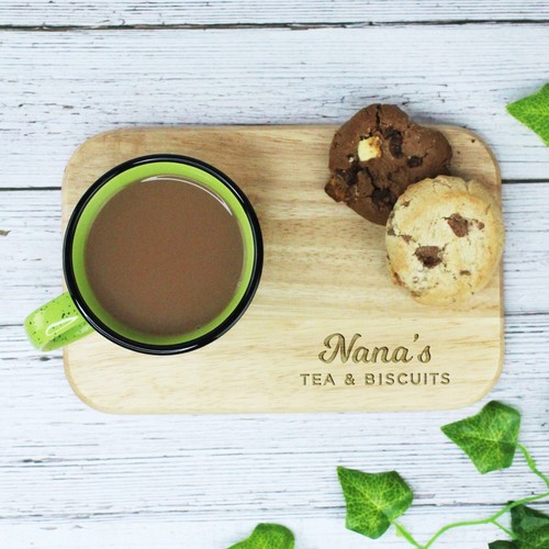 Personalised Grandad's Tea & Biscuits Board Wooden Snack Tray Father's Day Gift - Picture 17 of 23