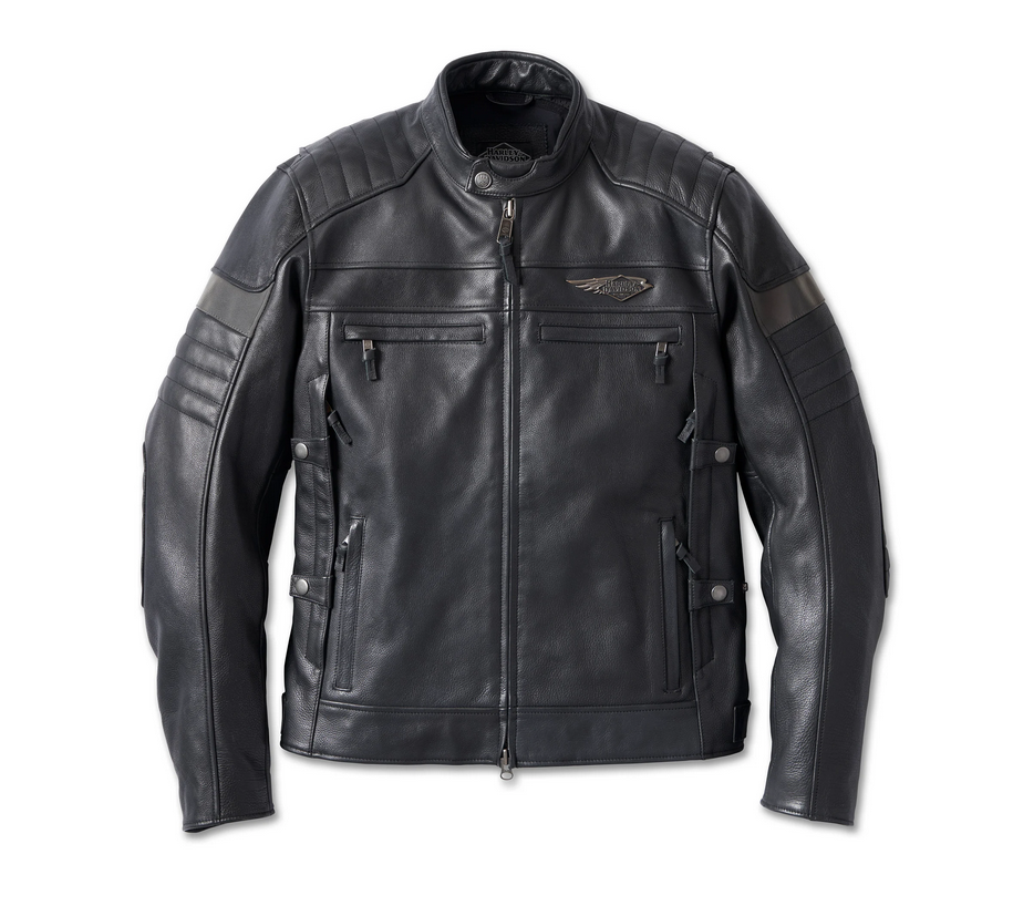 Harley Davidson Mens 120th Anniversary Triple Vent Leather Jacket