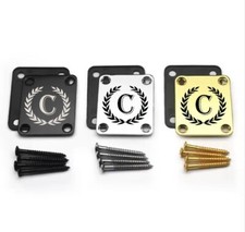 Guitar neck plate custom - Personalized neckplate - Select from options - D14