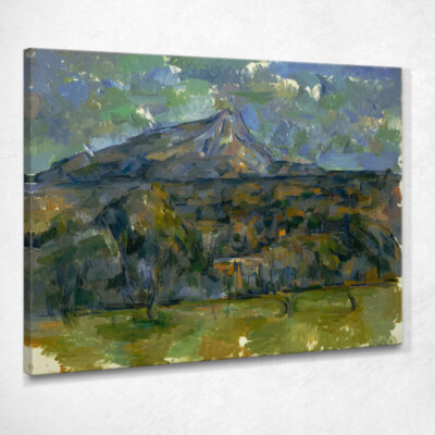 Mont Sainte-Victoire Paul Cézanne, pcz187 Gemälde auf Leinwand gedruckt