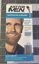 Just For Men Easy Brush In Mustache & Beard Color Light Brown M-25 M25 M 25