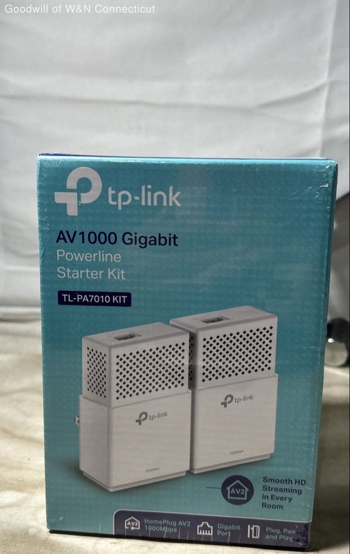 TP-Link TL-PA7010 KIT AV1000 Gigabit Powerline Starter Kit Sealed Not Tested