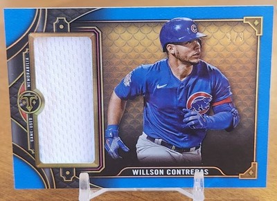 Willson Contreras 2022 Topps Triple Threads Single Relics Sapphire # 1/3 Jersey 