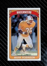 Mark Robinson - 1990 Panini Football Sticker #370  - Buccaneers