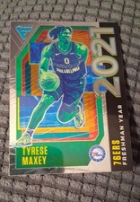 2020-21 Panini Flux - Freshman Year Tyrese Maxey #9 Silver Prizm (RC)