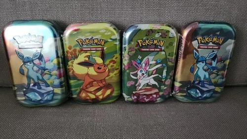 4x Pokemon TCG Prismatic Evolutions, Mini Tin - New Sealed LOT