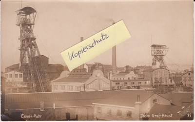 Postcard Essen, colliery Graf Beust, mine, photo postcard, mining, postcard, postcard