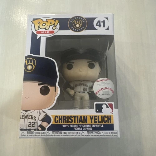 MLB Christian Yelich #41 Milwaukee Brewers Pop Vinyl Figure