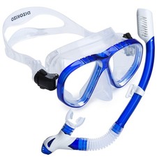 Professional Snorkel Set with AntiFog Mask, Dry Top Snorkel for Diving