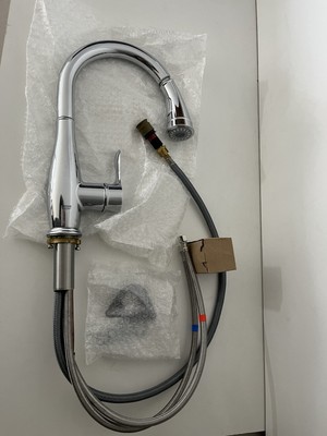 Grohe 30213001 Parkfield Pull-Down High-Arc Kitchen Faucet Chrome