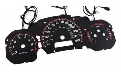 Saab 9-3 93 INDIGLO plasma tacho glow gauges tachoscheiben dials 2002-2006