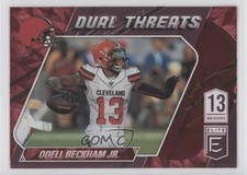 2021 Panini Donruss Elite Dual Threats Pink Odell Beckham Jr #DT5 0i1i