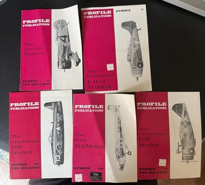 Profile Publications Aircraft Detail Guides 51, 53, 92, 107, 156 Lot of 5