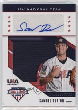 2019 Panini USA Baseball Stars & Stripes Jerseys 4/199 Samuel Dutton Auto 4f5