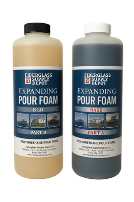 Fiberglass Supply Depot 8 lb Expanding Polyurethane Pour Foam: Quart Kit