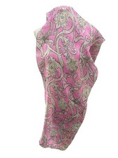 Sciarpa multicolore in lino rettangolare S1# Le Tricot Perugia