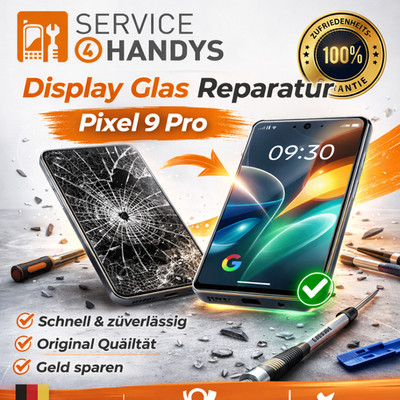   Google Pixel 9 Pro XL Displayglas Reparatur Display Glas Frontglas