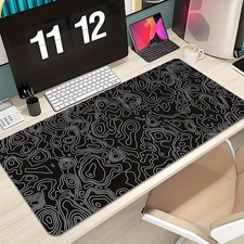 HOT-40*90cmExtra large mouse pad Strata Liquid Design Abstract terrain line XXL