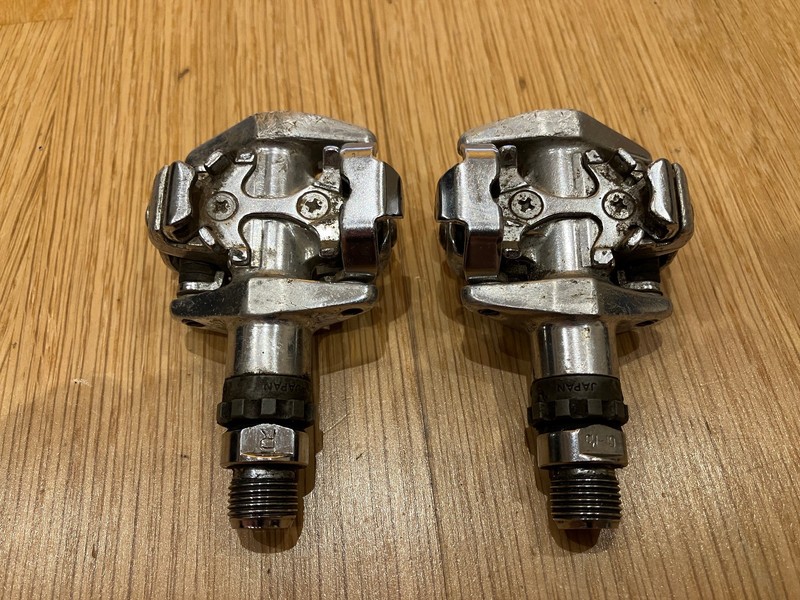 Shimano SPD Pedal x 2 Pairs and Stems x 3