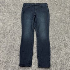 NYDJ Jeans Womens 10 Blue Ami Skinny Stretch Dark Wash Denim Preppy LiftxTuck