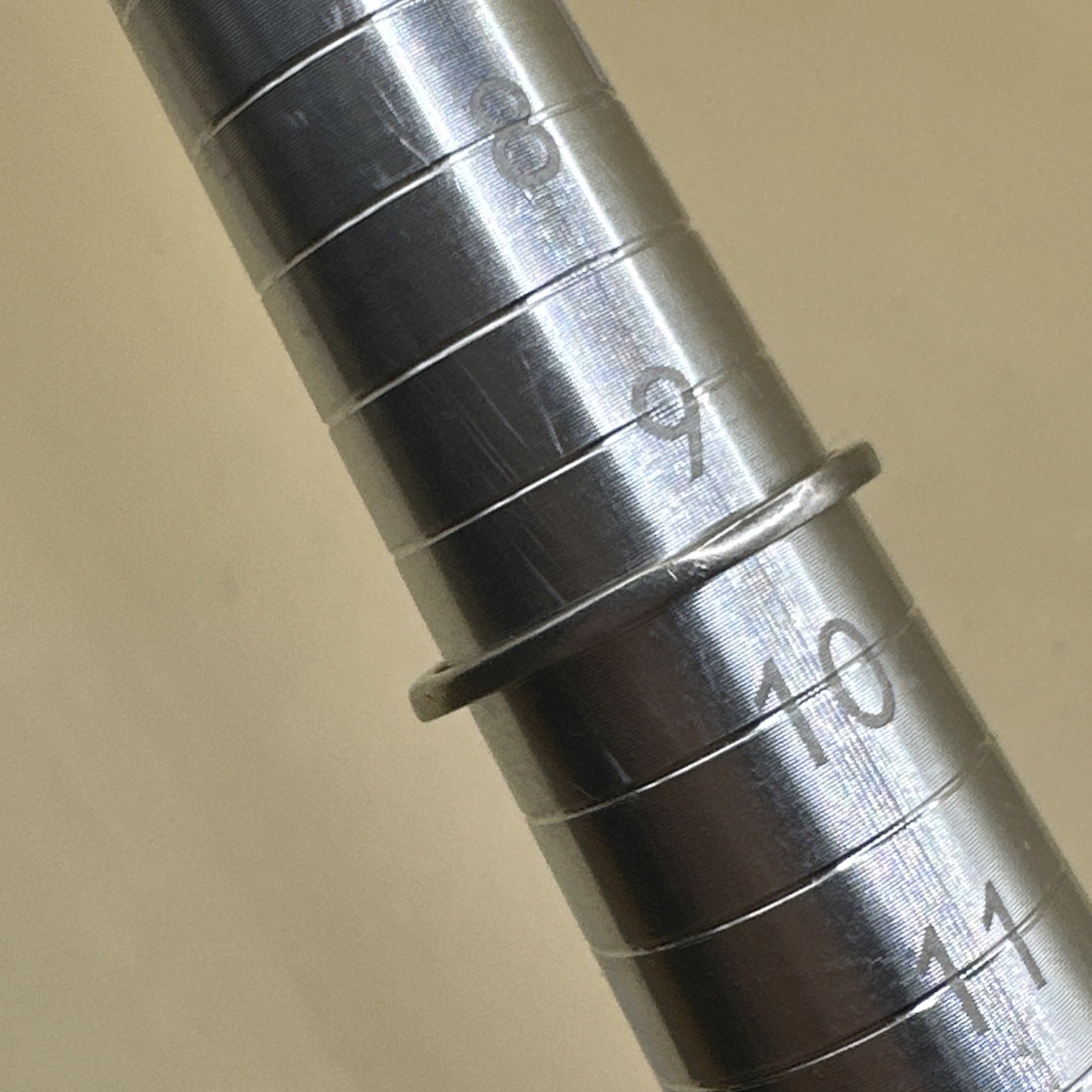 Large Round White Stone Set Solitaire Sterling Si… - image 10