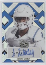 2022 Leaf Metal Draft Portrait Blue Prismatic 1/30 Isaiah Likely Auto 0us4