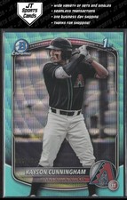2025 Bowman Draft Kayson Cunningham BD-84 1st Aqua Wave Refractor /125