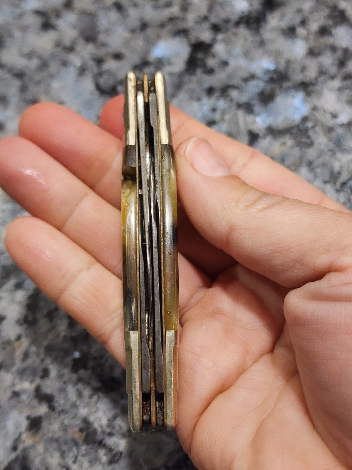 Hen & Rooster Pocket Knife 324C 24KT Bertram Solingen Germany 4 Blade Congress