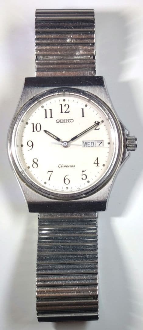 Vintage 1985 Seiko Chronos 7433-7010 Gold Day/Date Qu… - Gem