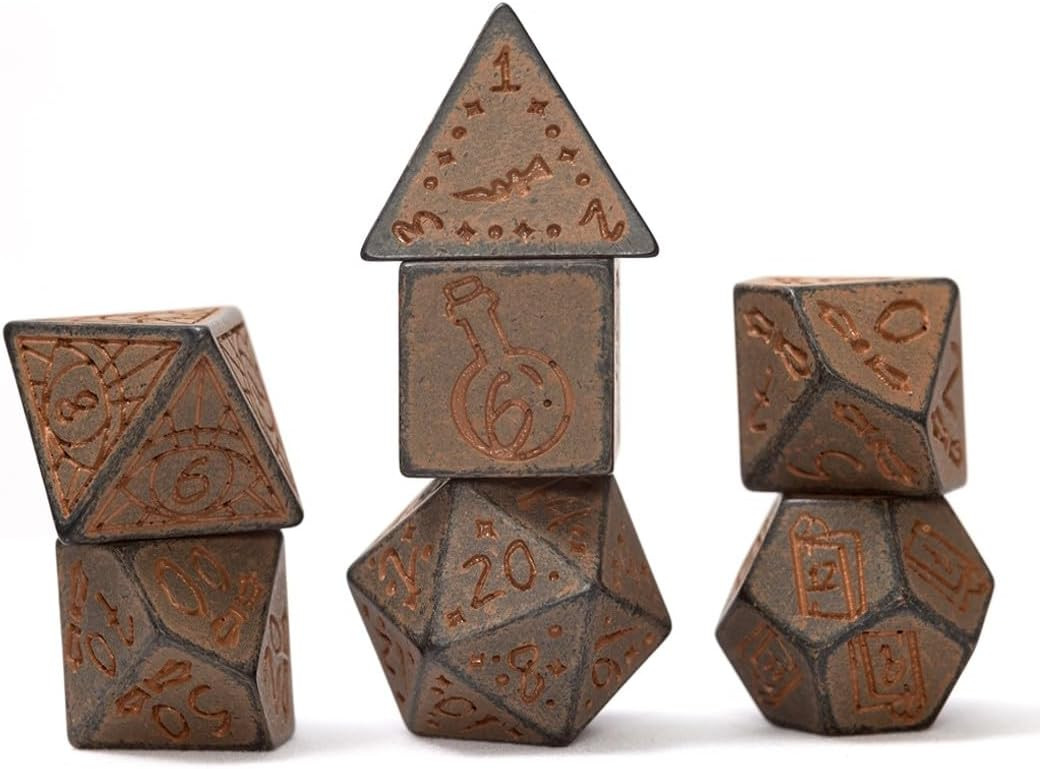 Sirius Dice 7-Piece Polyhedral Dice Set - Illusory Stone Granite 5390₽