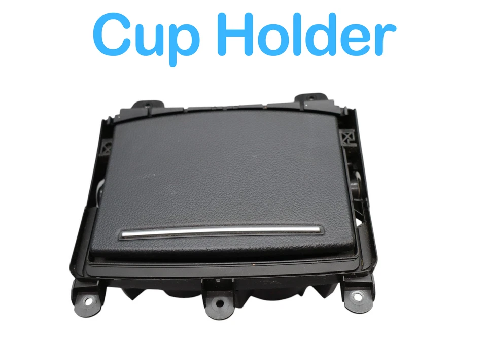 Bandeja de almacenamiento portavasos doble consola central Audi A7 A6 Quattro 12-18 OEM Foto 3 de 4