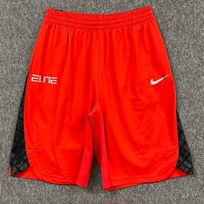 Nike Shorts Boys XL Red Dri-FIT Elite Basketball Mesh Side Pockets Training Gym