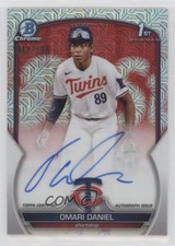 2023 Bowman Chrome Prospect HTA Choice Mojo Refractor Omari Daniel Auto 0f5t