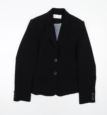 Schwarze Anzugjacke Damen UK-Größe 12 Amranto Regular