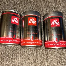 Illy Classico Kawa mielona 3 puszki Zapieczętowane Exp 2027