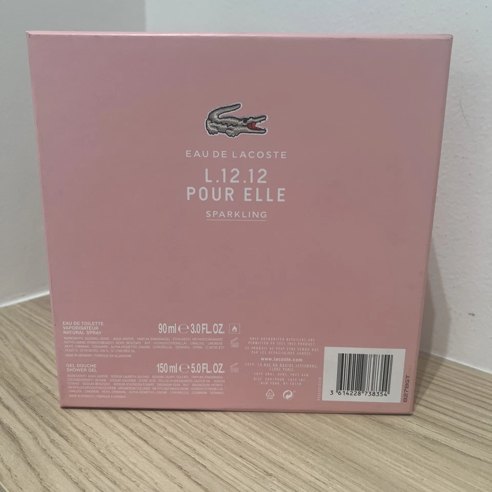 LACOSTE EAU DE LACOSTE L.12.12 POUR ELLE SPARKLING EDT SPRAY 3.0 Oz / 90 ml - Image 2 of 4
