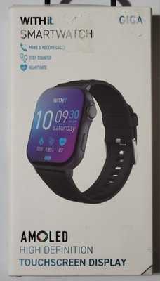 WITHit Giga Smartwatch with AMOLED 2.04'' High-Definition Touchscreen Display