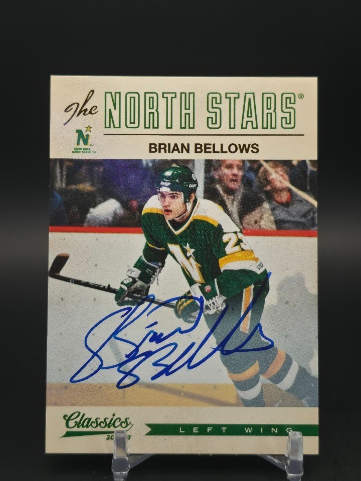 2012-13 Panini Classics Signatures Autographs Brian Bellows Auto North Stars