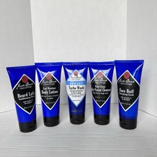 Bundle of New Jack Black Men  s Products 3oz Face Scrub Cleanser Body Wash Beard