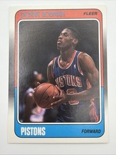 1988-89 Fleer - Dennis Rodman Rookie Card No. 43 HOF Detroit Pistons Bad Boys. rookie card picture
