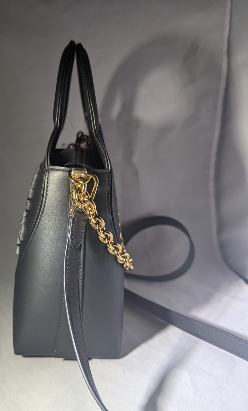 NWT Super Rare Tiffany & Co. Return To Tiffany Raised Logo Black Leather Purse