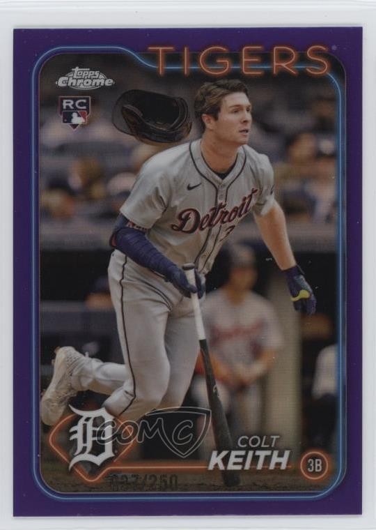 2024 Topps Chrome Update Purple Refractor 37/250 Colt Keith #USC8 1k9t
