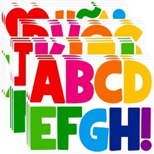 Letter Stickers Large 108 PCS Bulletin Board Letters 12 4 Inch, Colorful