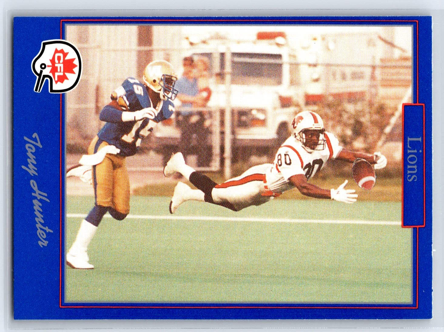 1991 JOGO CFL Tony Hunter British Columbia Lions #175