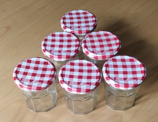 Bonne Mamam Schraubgläser / Marmeladengläser (6 Stück) 370 ml rund leer