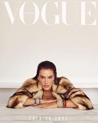 VOGUE Magazine Portugal January 2018 ALESSANDRA AMBROSIO Cover 3 SEALED New